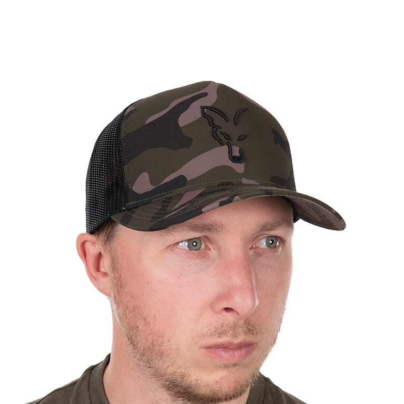Fox Black Camo Trucker Keps