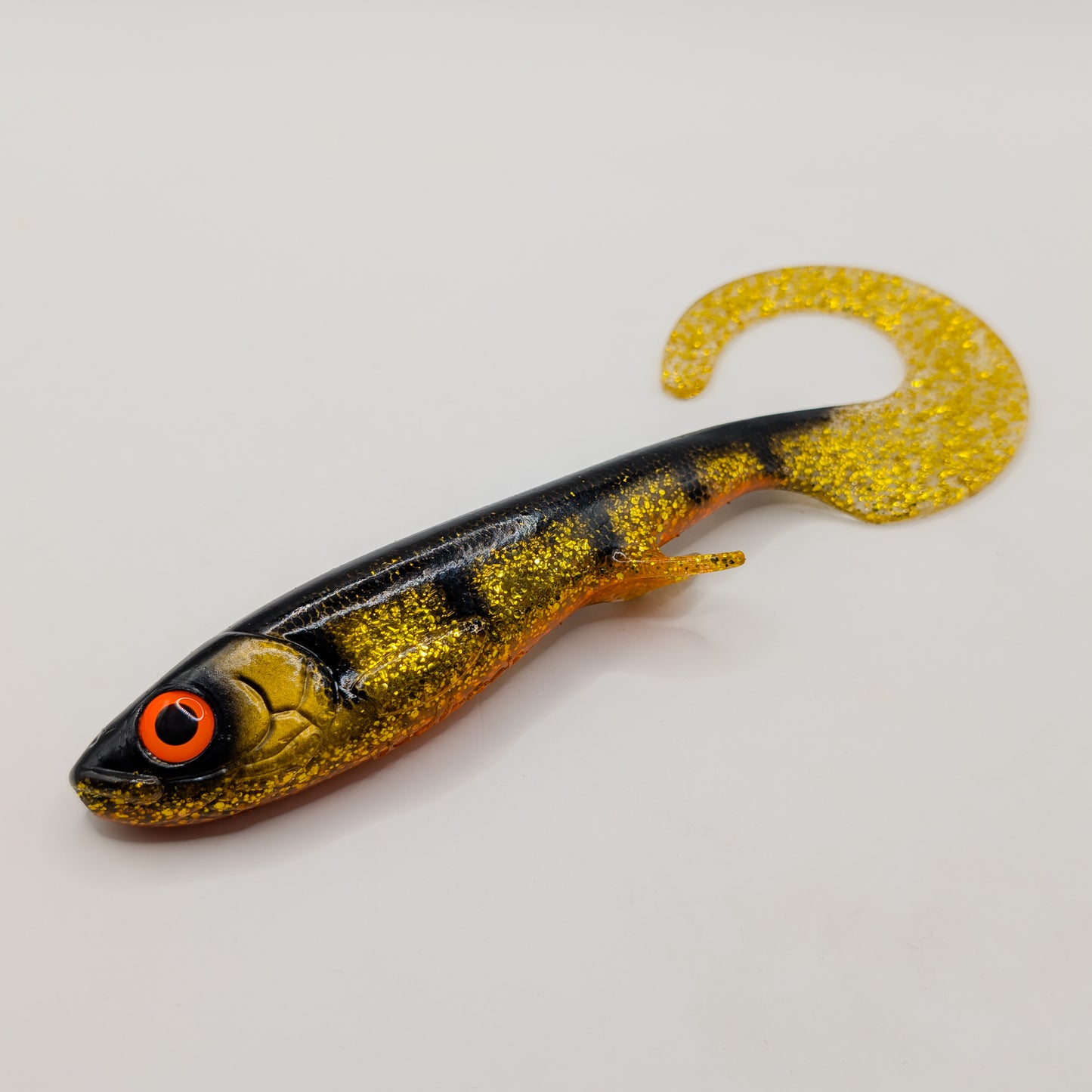 CUSTOM: Wolfcreek Curly 22cm 72g - Guldgrävarn