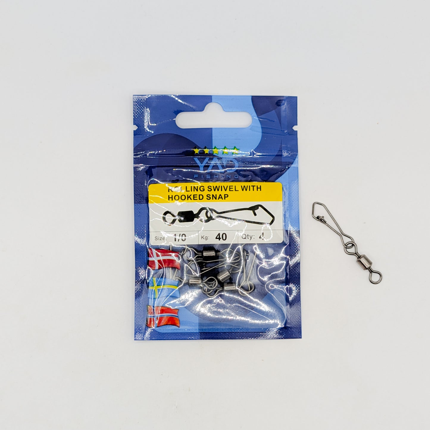 YAD SW Rolling Swivel with Hooked Snap