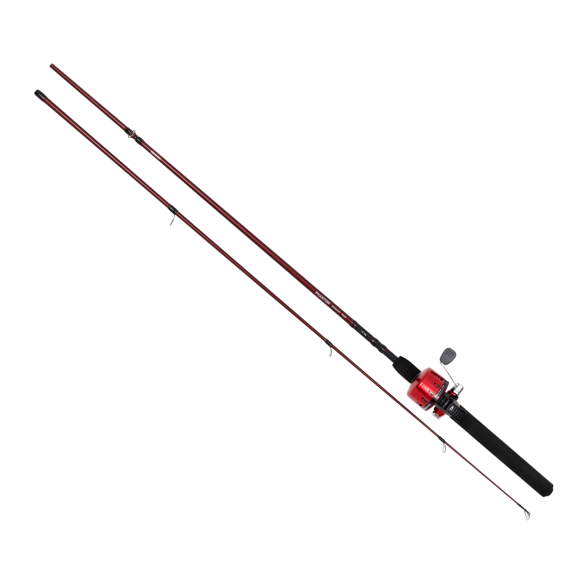 Juniorkit, inkapslad: Daiwa Phantom 100 + 6ft 183cm 5-20g (inkl påspolad nylonlina), 2-del