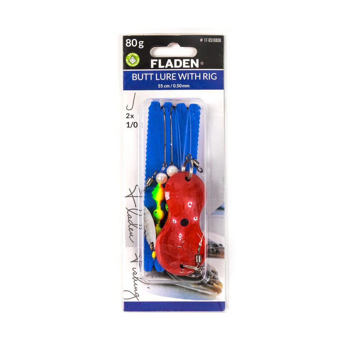 Fladen Butt Lure Plattfiskrigg Red
