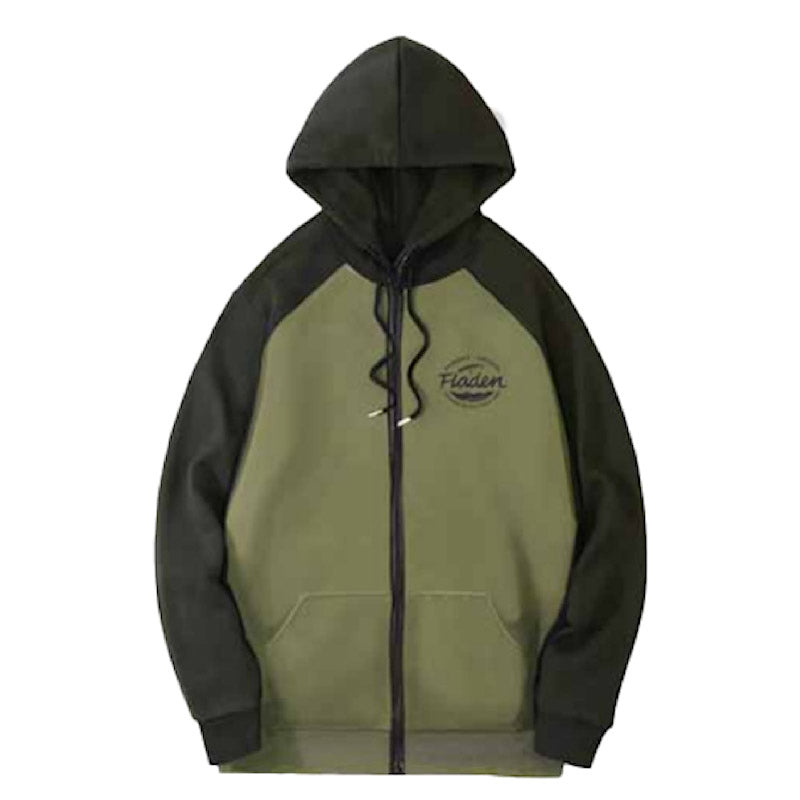 Hoodie Jacket Zip Green Perch