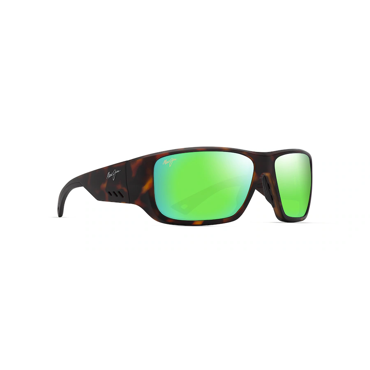 Maui Jim Keha Matte Dark Havana Maui Green Polariserande Solglasögon