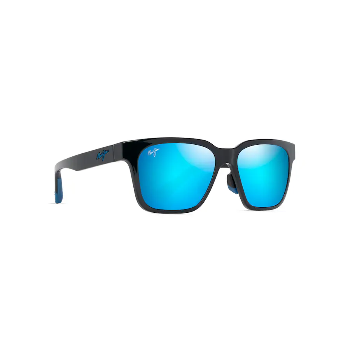 Maui Jim Punikai Shiny Black Blue Hawaii Polariserande Solglasögon