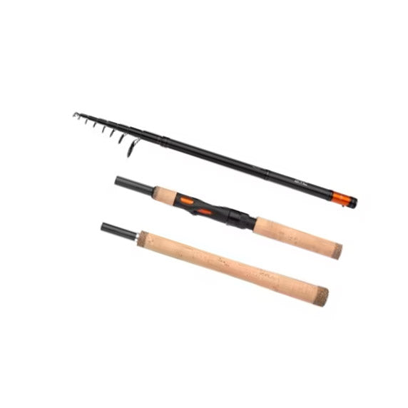 Canne à Pêche Télescopique SHIMANO STC AX Mini - 2,70 M, 10-30 G, 11 Brins, Transport 40 Cm, étui Rigide