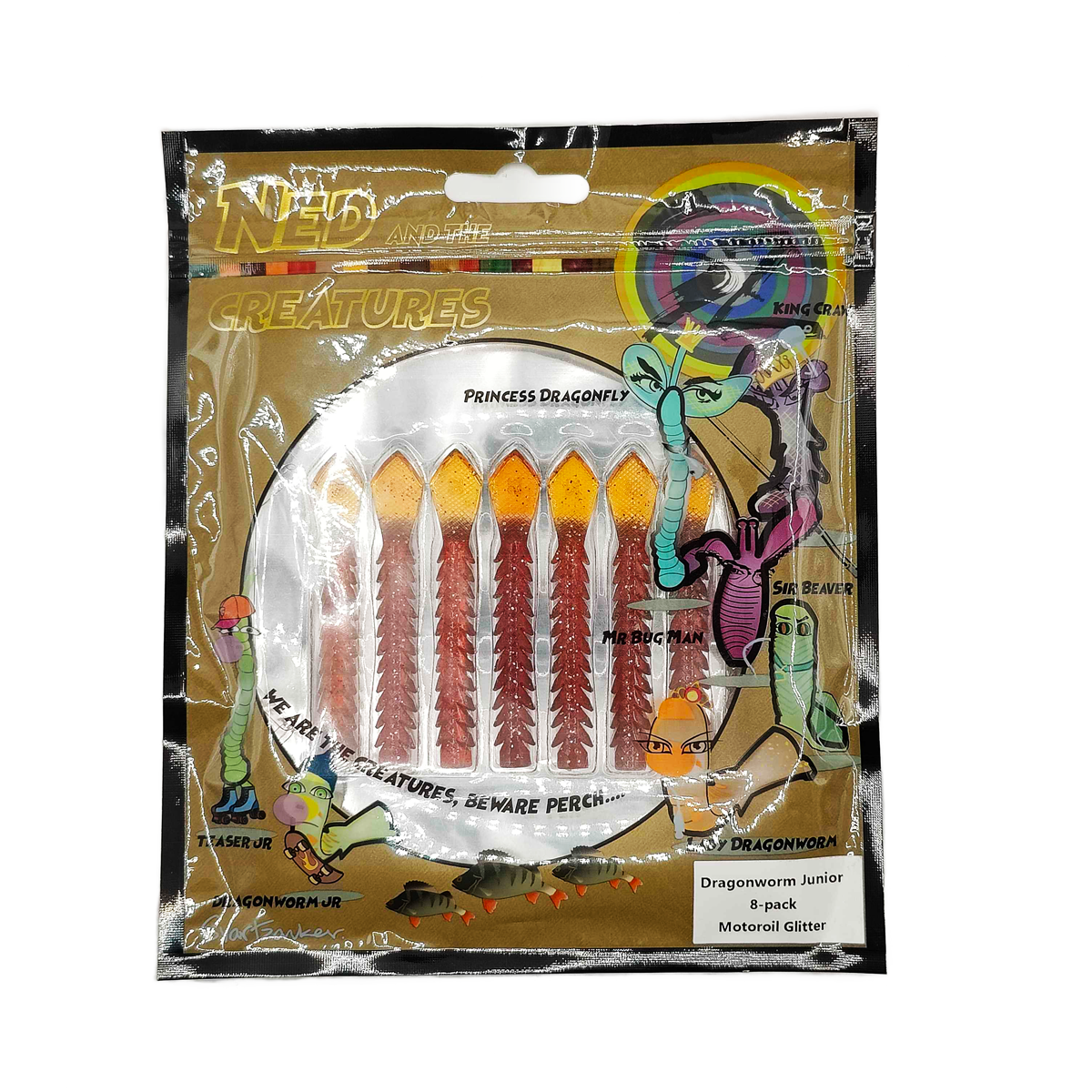 Svartzonker NATC Dragonworm Junior 7,5cm, 8-pack