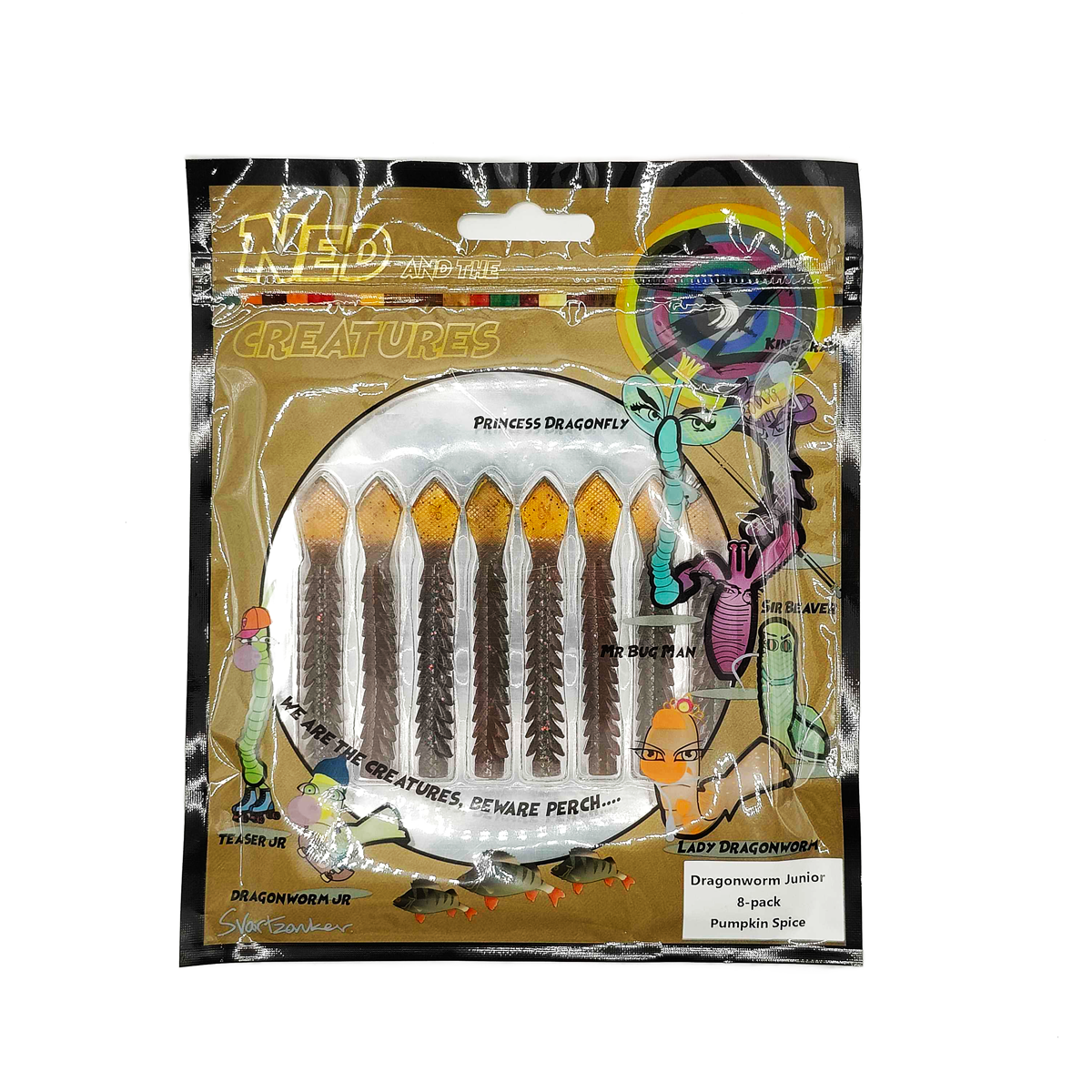 Svartzonker NATC Dragonworm Junior 7,5cm, 8-pack