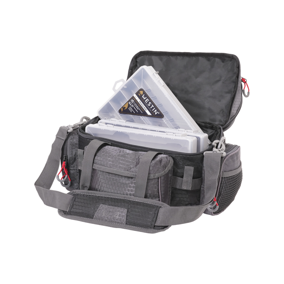 Westin W4 Lure Bag Plus, Titanium Black (inkl 4 boxar)