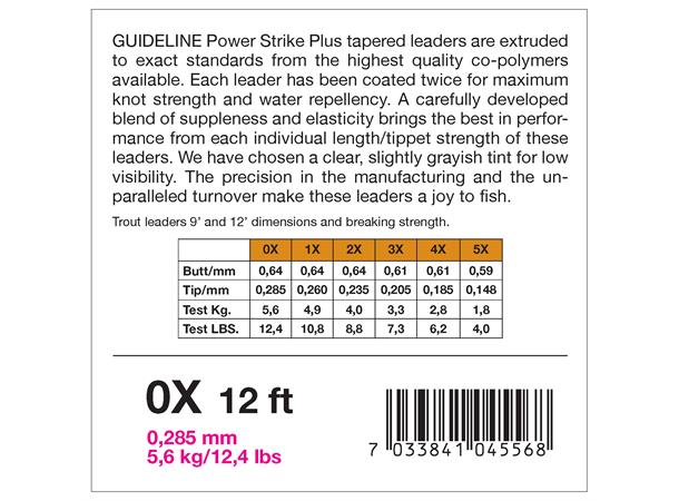Guideline Power Strike 12' 3-Pack Taperade Tafsar