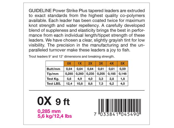 Guideline Power Strike 9' 3-Pack Taperade Tafsar