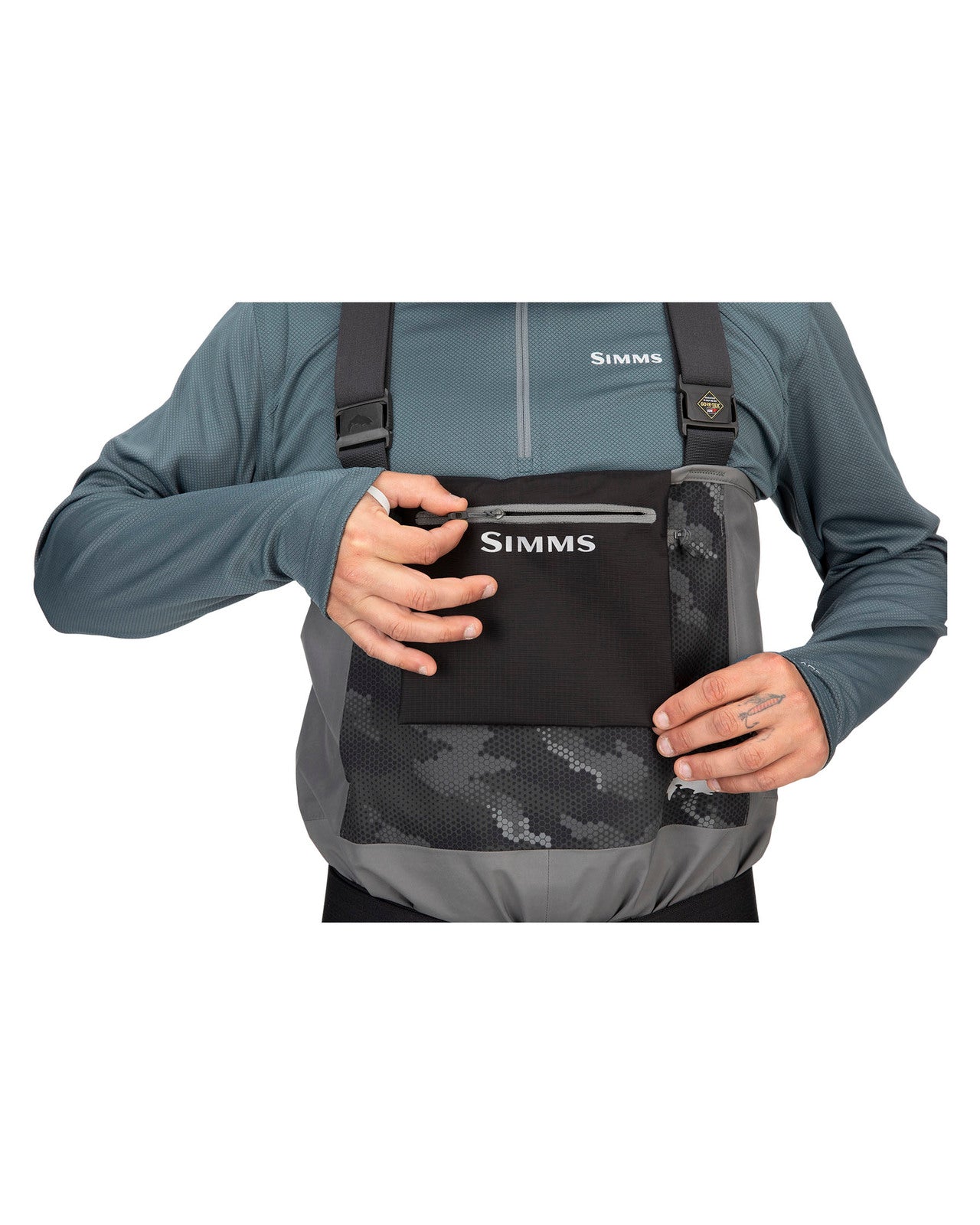 Simms Guide Classic Stockingfoot Carbon Vadarbyxor