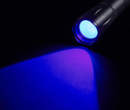 Balzer Laddbar Ficklampa UV/Vit