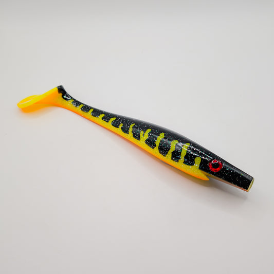 CUSTOM: Pig Shad 23cm 90g - Black Pike
