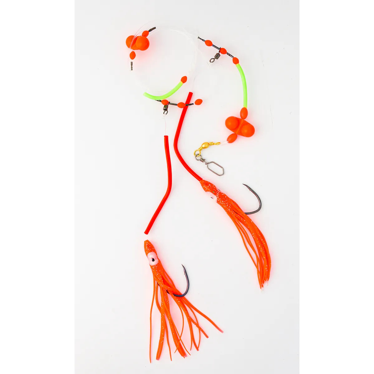 Cod/Whiting red double rattle octopus rig 7/0 1.0mm