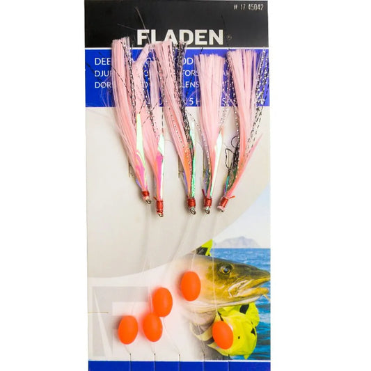 Luminous silk 2 hooks size 10/0 pink