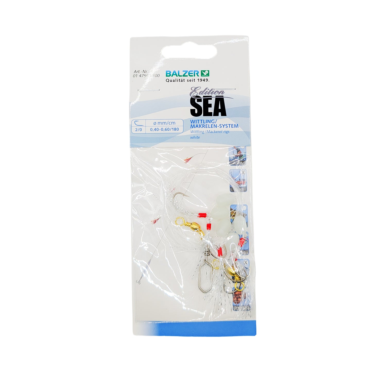 Balzer SEA Makrillhäckla, Vit