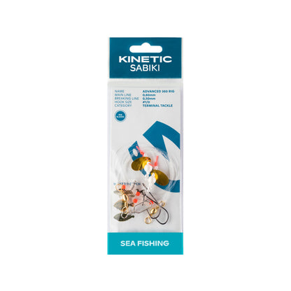 Kinetic Advanced 360 whit spinnerblade Plattfiskrigg