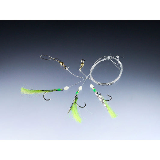 Balzer Makrill Häckla Yellow Silver 3-krokar