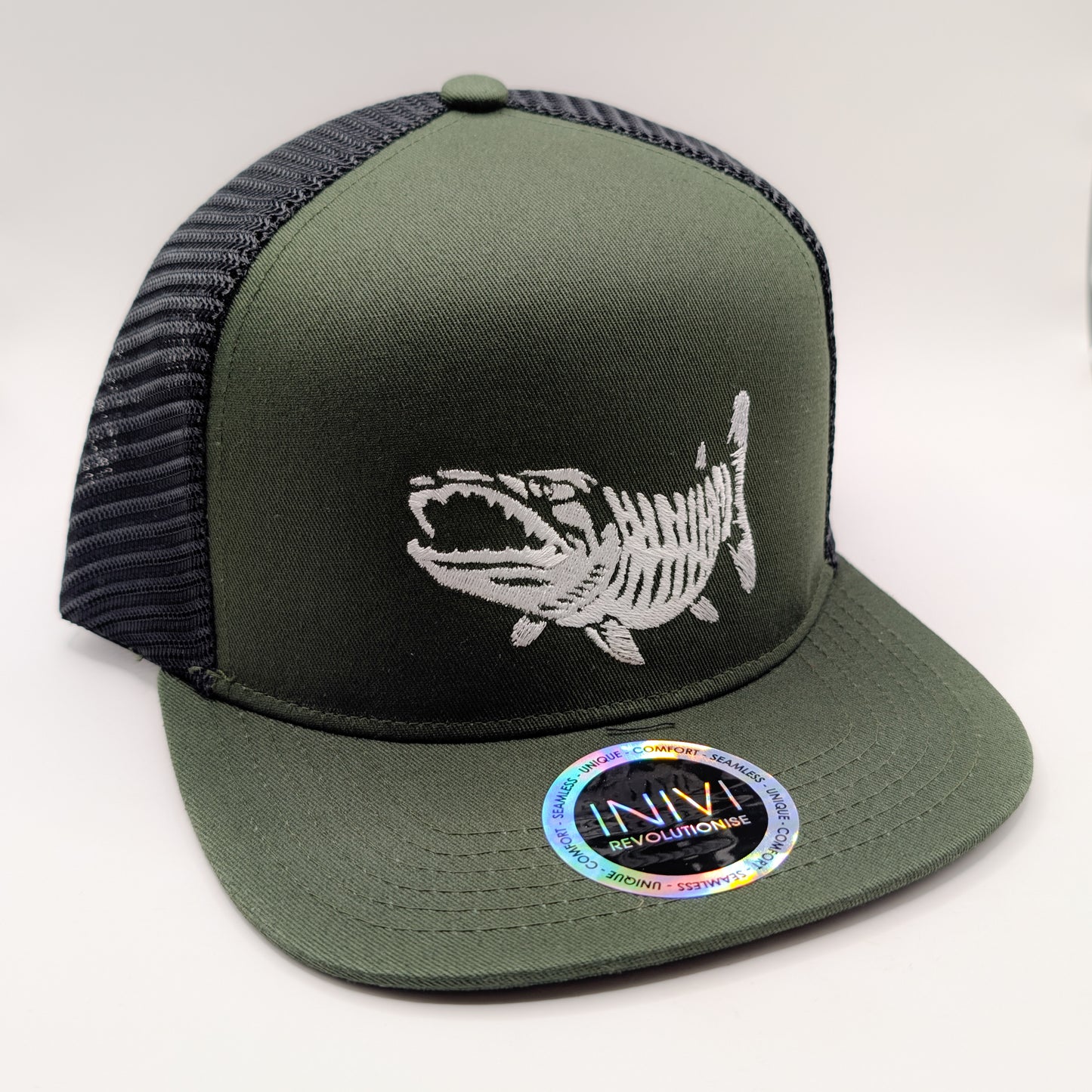 Sportfiskegiganten Keps Gäddan, Green/Black (Trucker)