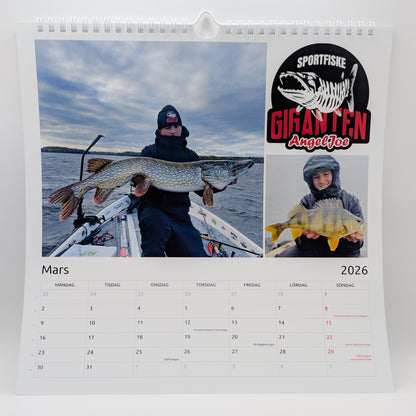 Wiksam UF Fiskeväggkalender 2026