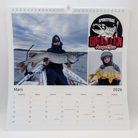 Wiksam UF Fiskeväggkalender 2026