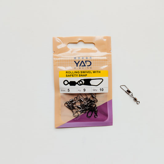 YAD Rolling Swivel with Safety Snap