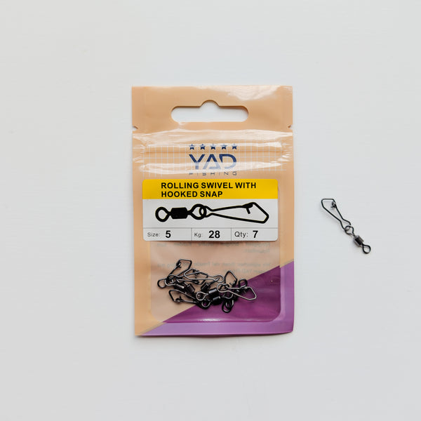 YAD Rolling Swivel with Hooked Snap