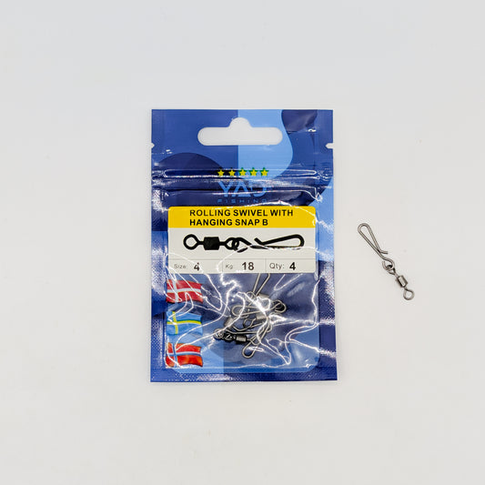 YAD SW Rolling Swivel with Hanging Snap B