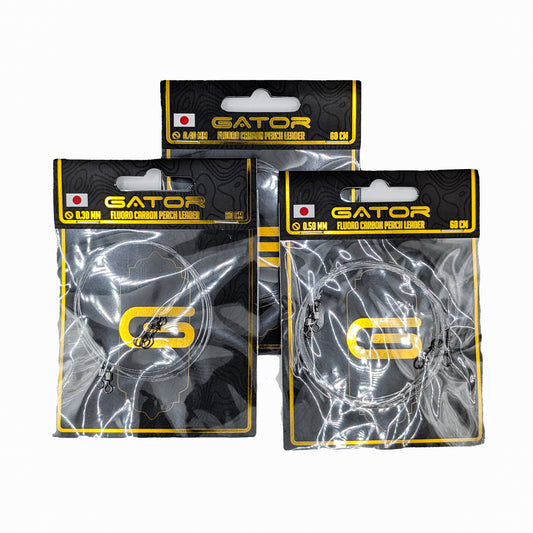 Gator Fluorocarbon Leader Perch 60cm, 2-pack