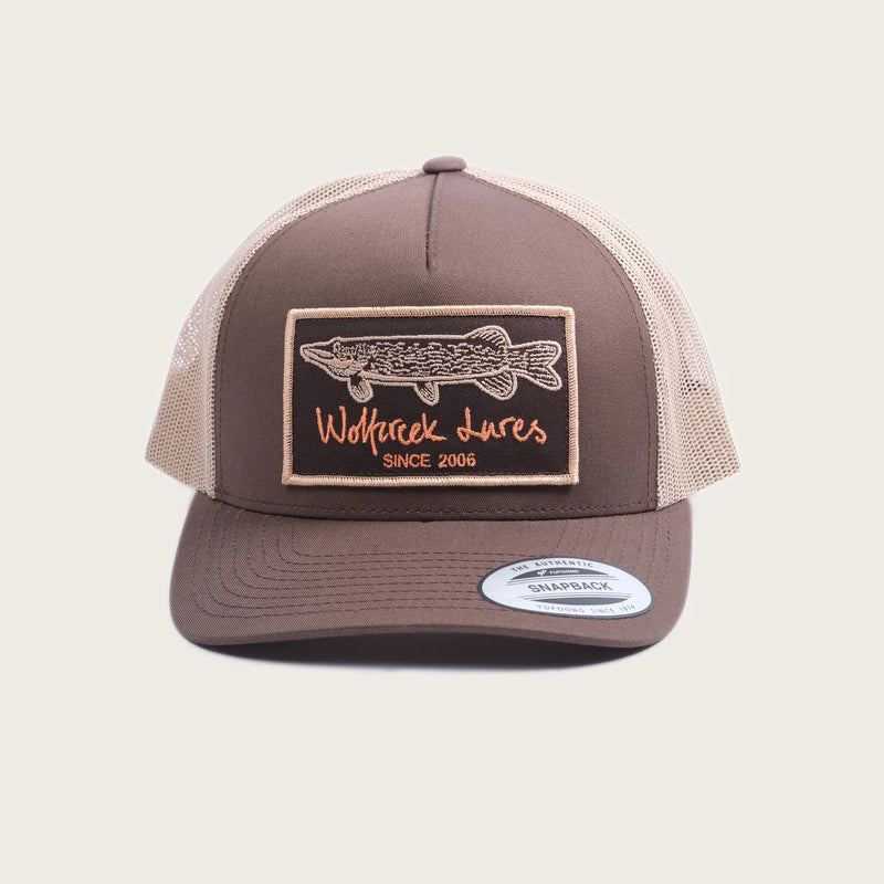 Wolfcreek Pike Patch Trucker Snapback - Brown/Khaki