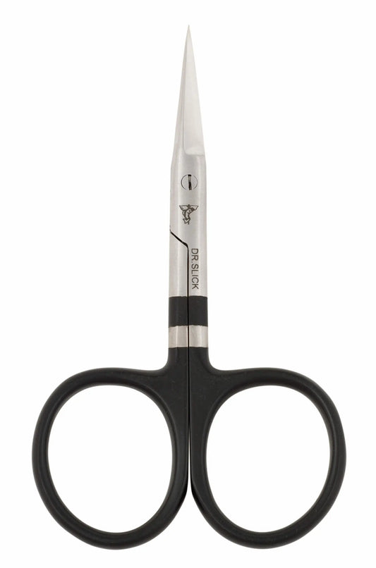 Dr. Slick All Purpose Scissor, 4″, TC, Black Loops, Straight - SAP4TCBL