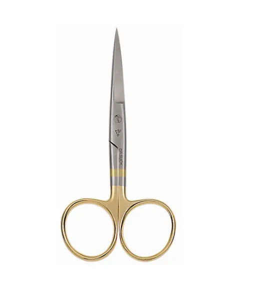 Dr. Slick Hair Scissor, 4-1/2″, Gold Loops, Straight – SH45G