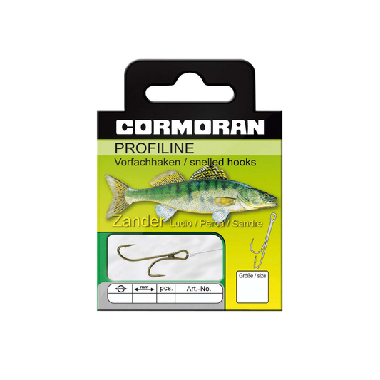 Cormoran Profiline ZANDER färdiga tafsar med krok, 2-pack
