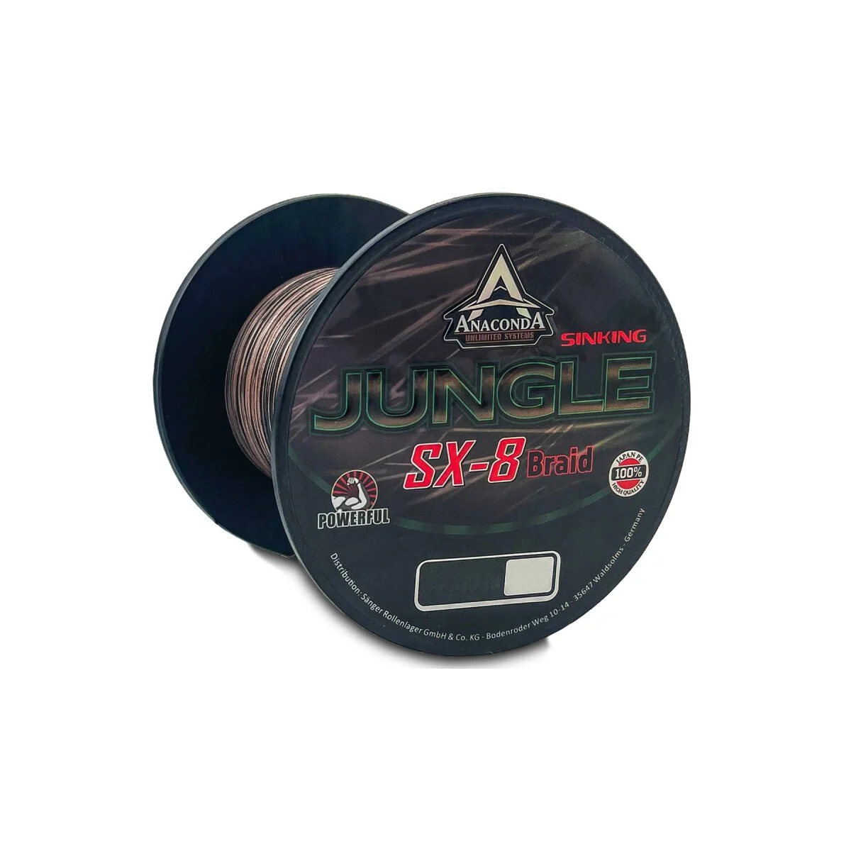 Anaconda Jungle SX-8 Braid Sinking, Camo 600m