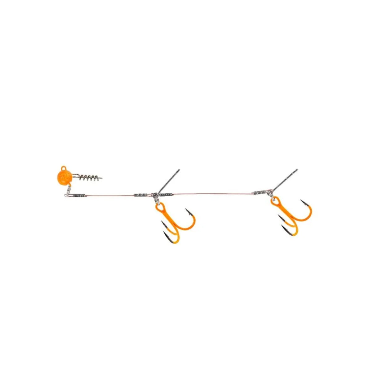 Balzer SHIRASU Pike Rig Double Gummifisch-System (Stinger) UVO
