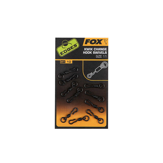 Fox Edges Kwik change hook swivels 10-pack
