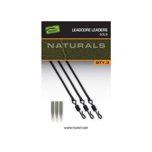 Fox Edges Naturals Leadcore Leaders 50lb x 3st