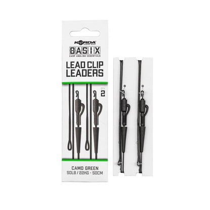 Korda Basix Lead Clip Leaders 2-pack