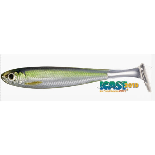 LIVETARGET Slow-Roll Shiner 100mm, 4-pack