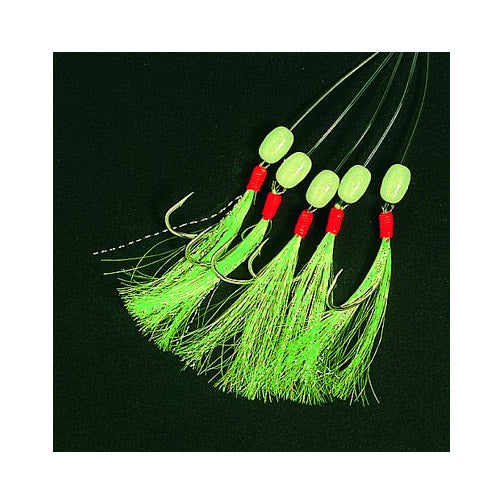 Makrill Häckla 5-krokar Grön