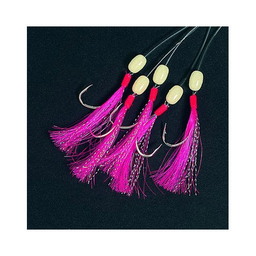 Makrill Häckla 5-krokar Rosa