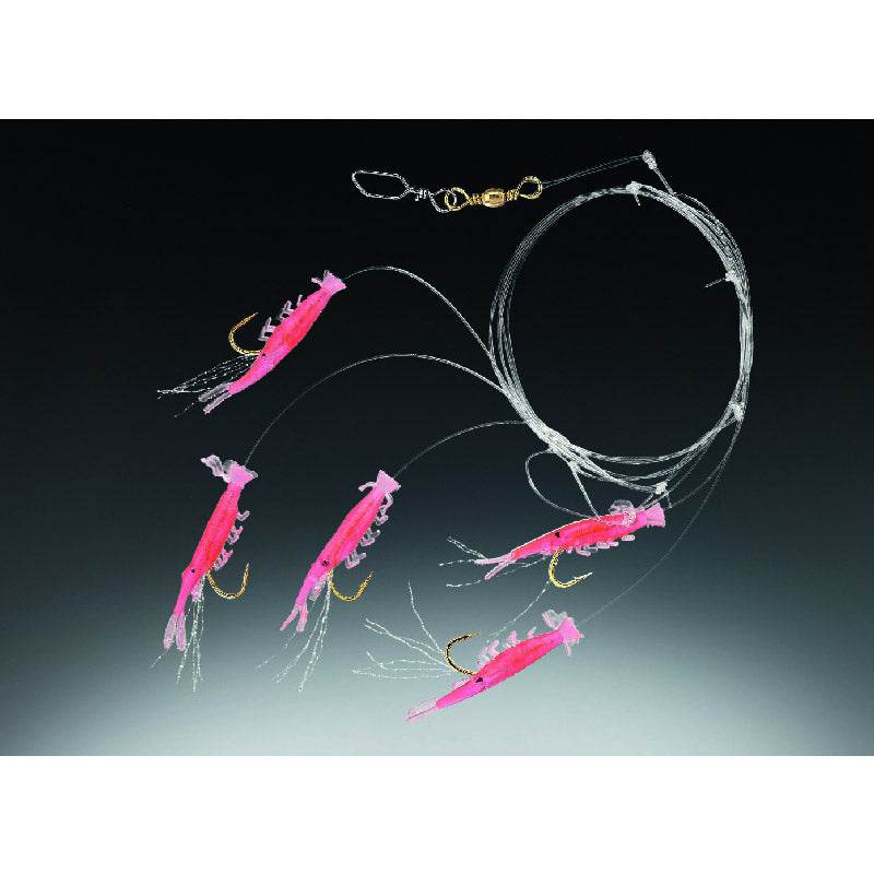 Balzer Edition Sea Hering Mini Shrimp Rig Pink 5-krokar