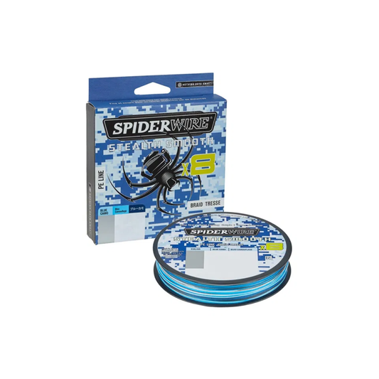 SpiderWire Stealth Smooth PE X8 Braid, Blue Camo 150m
