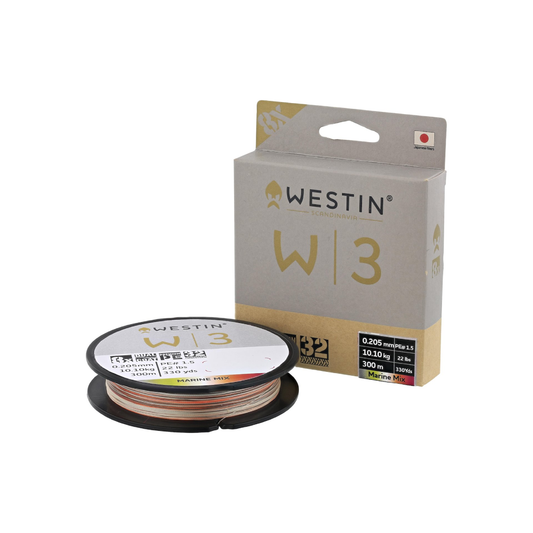 Westin W3 8 Braid Oceanic Swirl Flätlina, Marine Mix 300m
