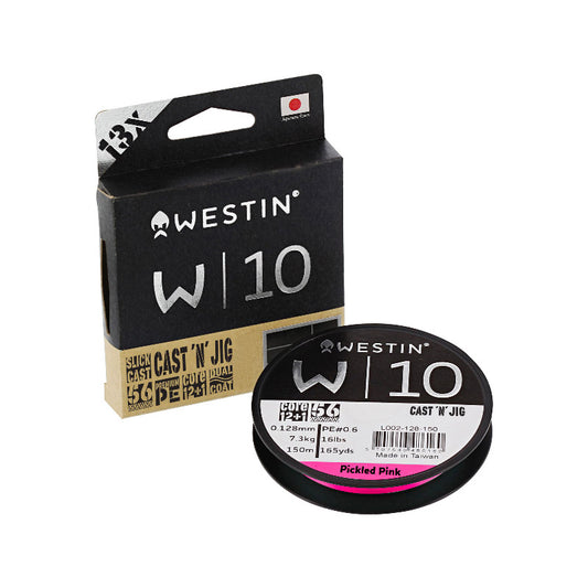 Westin W10 Cast N Jig 13 Braid Flätlina, Pickled Pink 110m