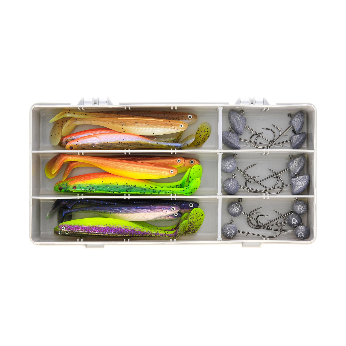 Westin Zander Box Jigging (betespaket för gös med 18 jiggar + jiggskallar och beteslåda)