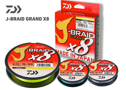 Daiwa J Braid Grand X8 Flätlina, Chartreuse 135m