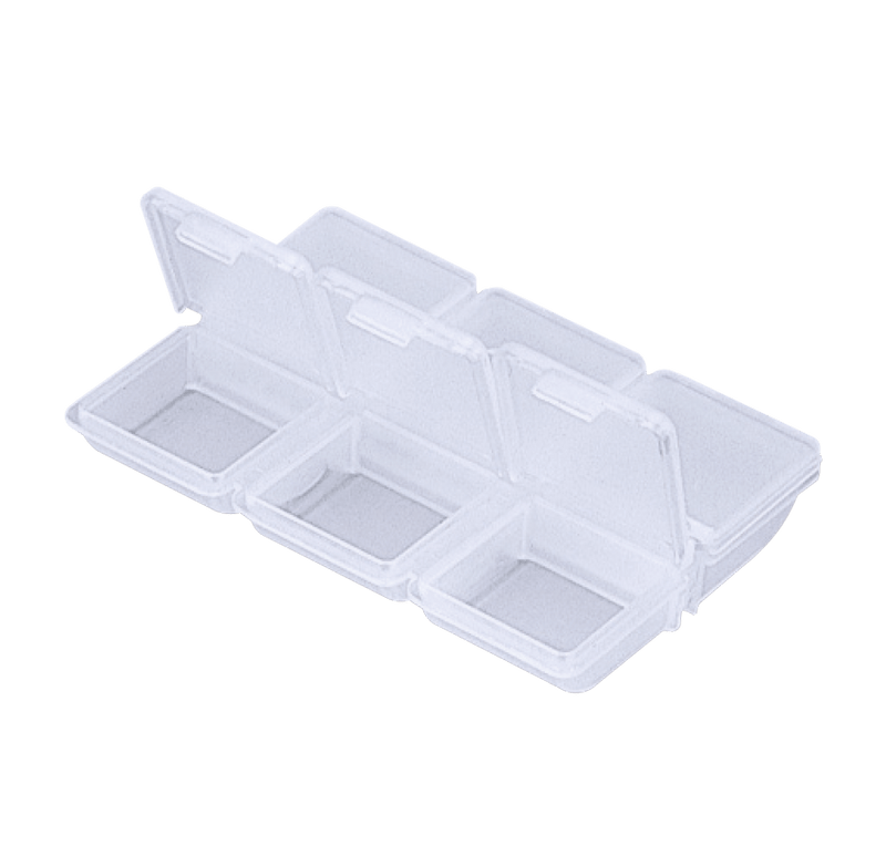 Meiho, Accessories Box, 95x68x18 - 6 comp. - Clear