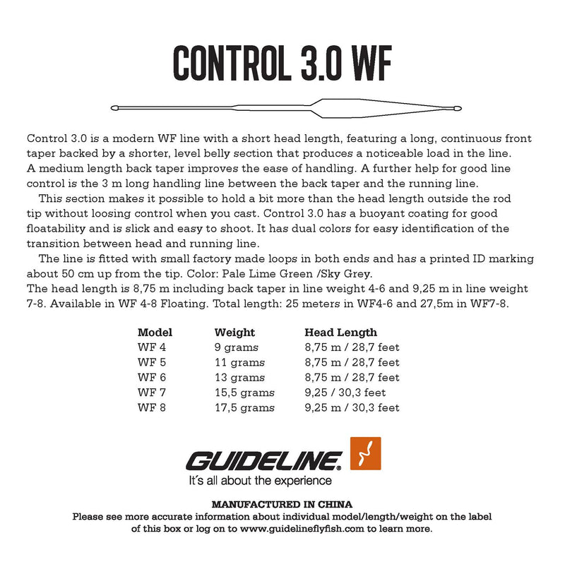 Guideline Control 3.0 Fluglina Flyt