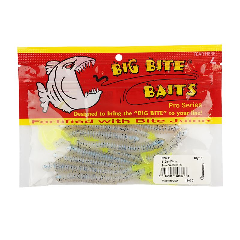 Big Bite Baits Disc Worm 10 cm, 10-pack